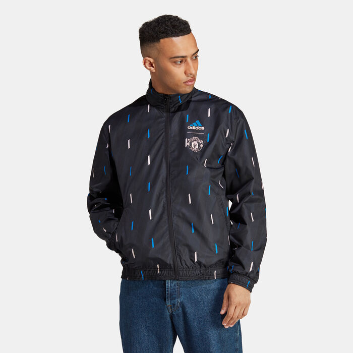 adidas Men's Manchester United Anthem Jacket Black adidas Men's Manchester United Anthem Jacket Black image number 0