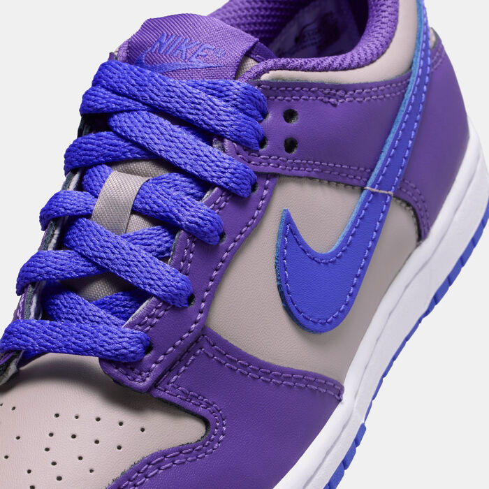 Nike Kids' Dunk Low Shoes Purple Nike Kids' Dunk Low Shoes Purple image number 5
