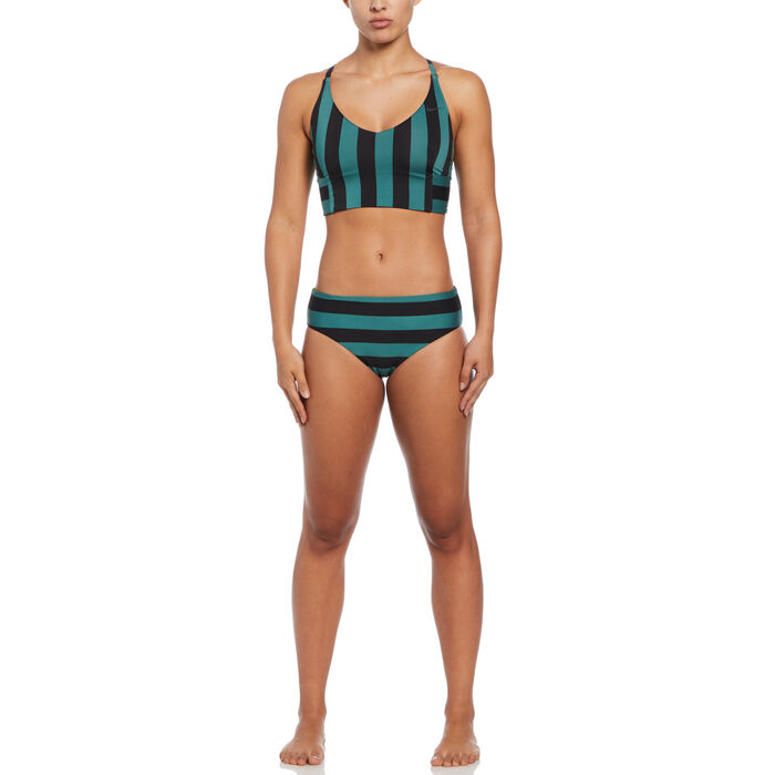 Nike Swim Women's V-Neck Bikini Top Black Nike Swim Women's V-Neck Bikini Top Black image number 2