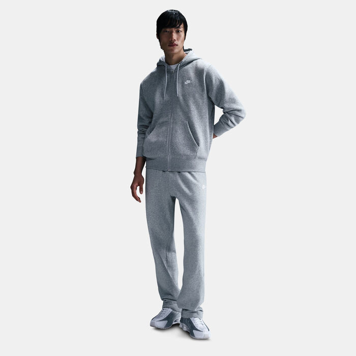 Nike Men's Club Fleece Full-Zip Hoodie Grey Nike Men's Club Fleece Full-Zip Hoodie Grey image number 2