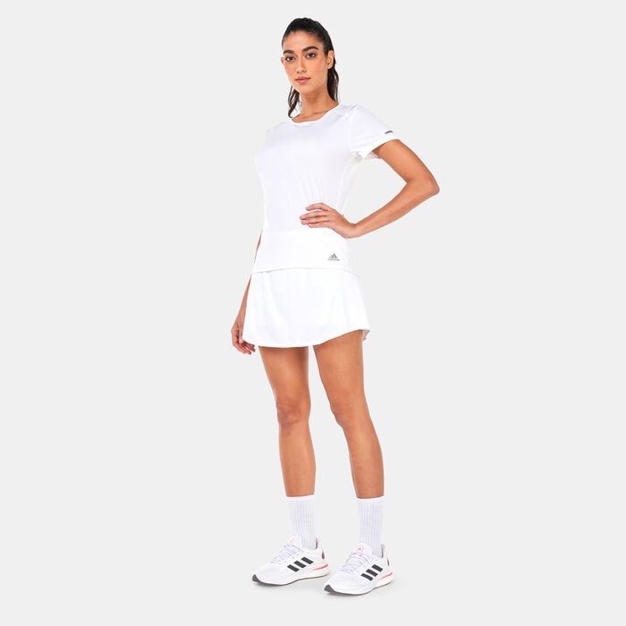 adidas Women's Tennis Match Skirt White adidas Women's Tennis Match Skirt White image number 2