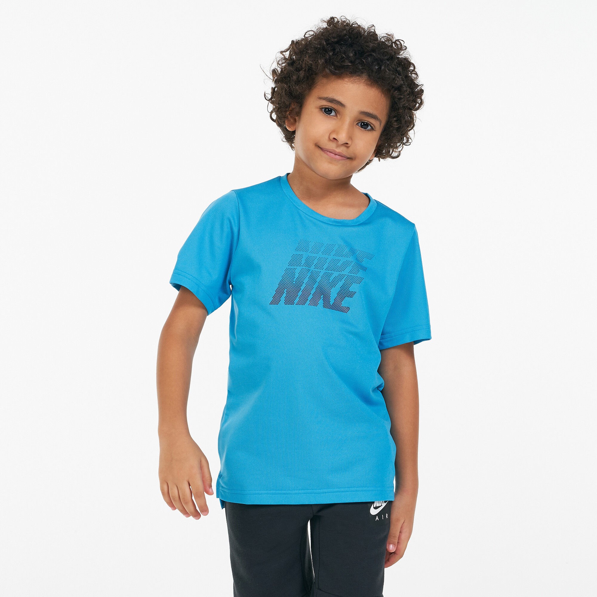 Nike breathe t shirt blue sales