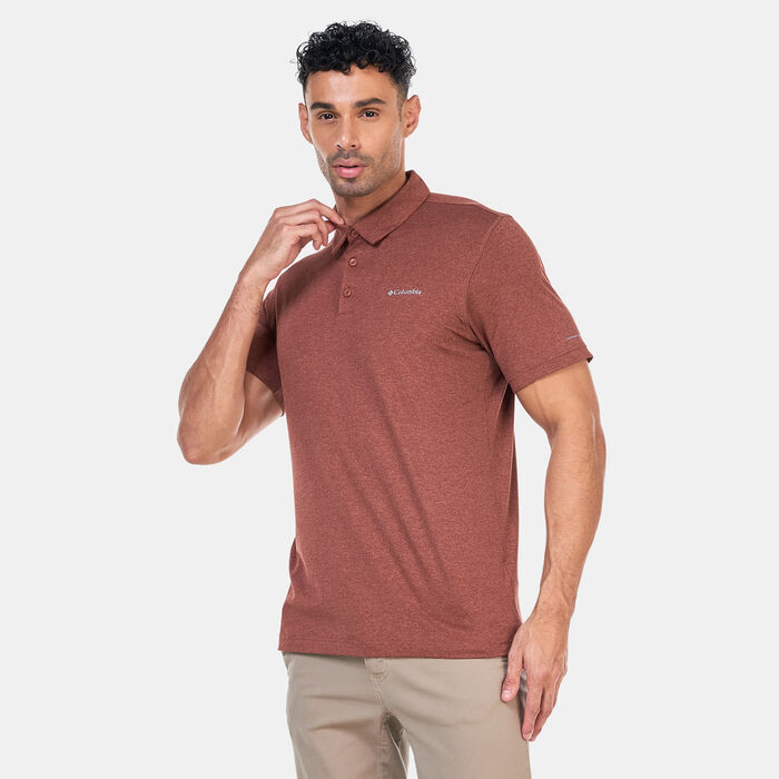 Columbia Men's Tech Trail™ Polo T-Shirt Pink Columbia Men's Tech Trail™ Polo T-Shirt Pink image number 0