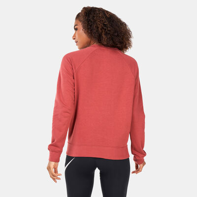 Nike Women's Sportswear Essential Fleece Crew Sweatshirt Brown Nike Women's Sportswear Essential Fleece Crew Sweatshirt Brown