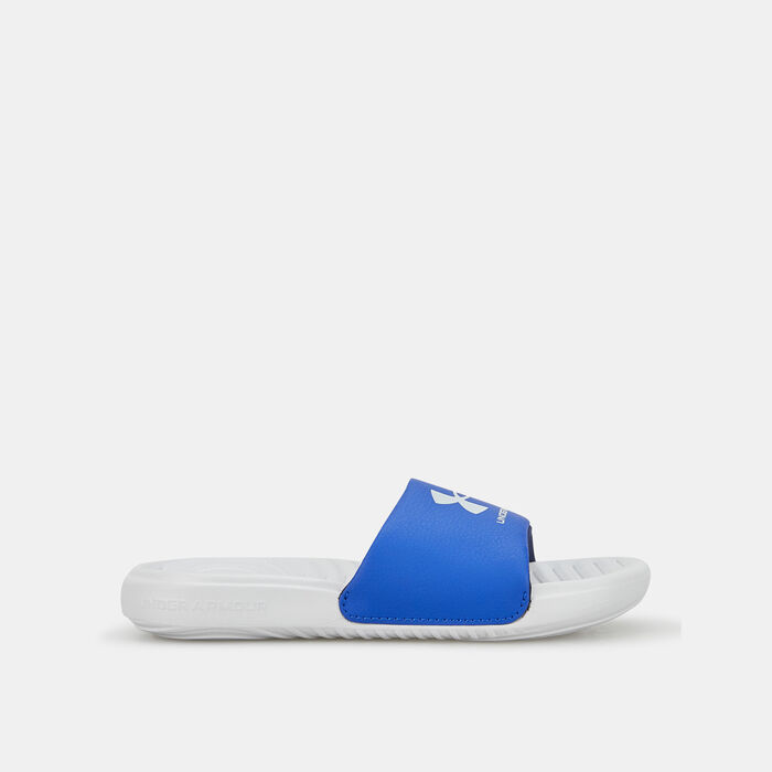 Under Armour Kids' UA Ansa Fixed Slides Grey Under Armour Kids' UA Ansa Fixed Slides Grey image number 1