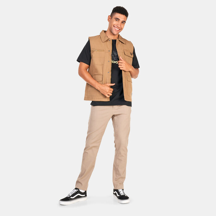 Vans Men's x Courage Adams Drill Chore Vest Grey image number 2