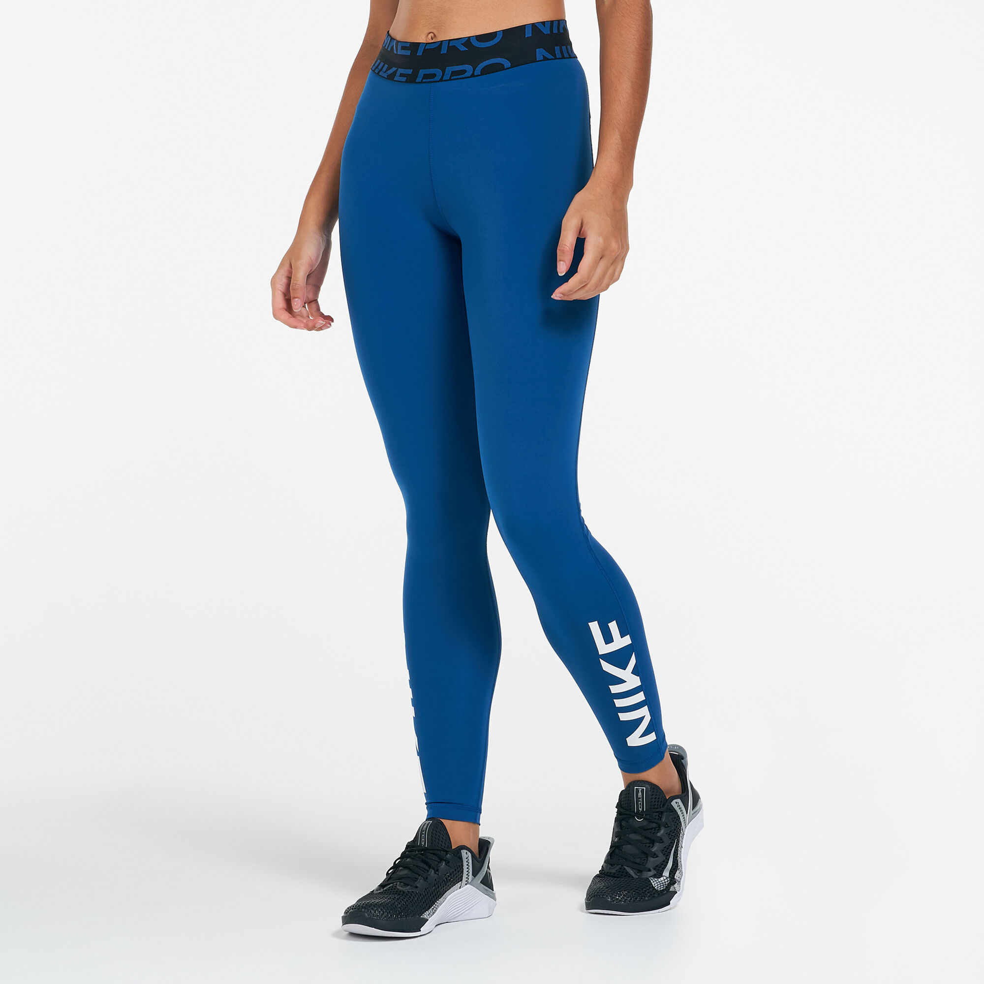 Nike Women's Pro Dri-FIT Mid-Rise Graphic Leggings