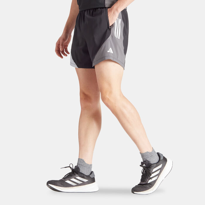 adidas Men's Own the Run Colorblock Running Shorts Black image number 0