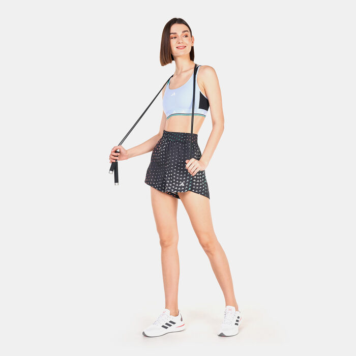 adidas Women's Brand Love Woven Pacer Shorts Black adidas Women's Brand Love Woven Pacer Shorts Black image number 2
