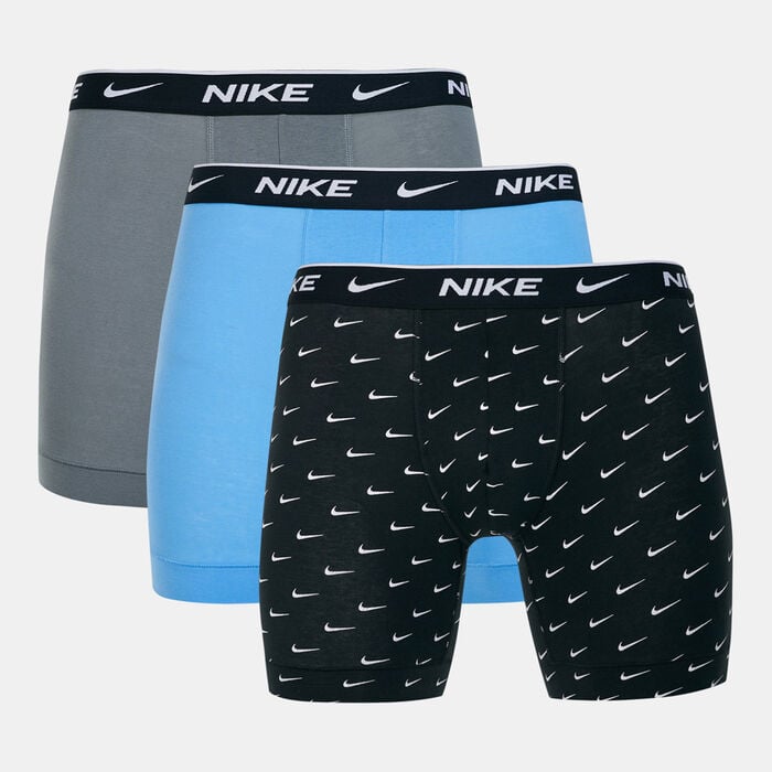 Nike Men's Logo Boxer Briefs (3 Pack) Black Nike Men's Logo Boxer Briefs (3 Pack) Black image number 0