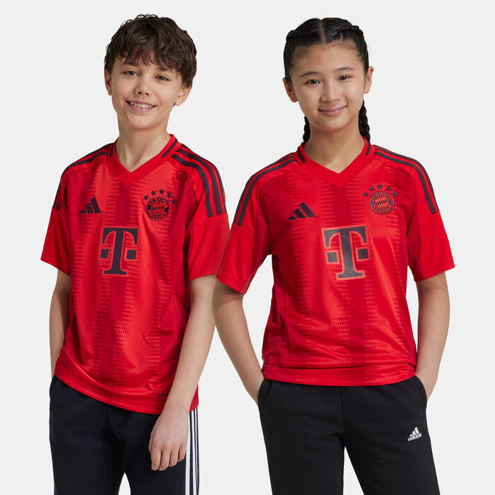 adidas Kids' Bayern Munich Replica Home Football Jersey - 2024/25 Red image number 0