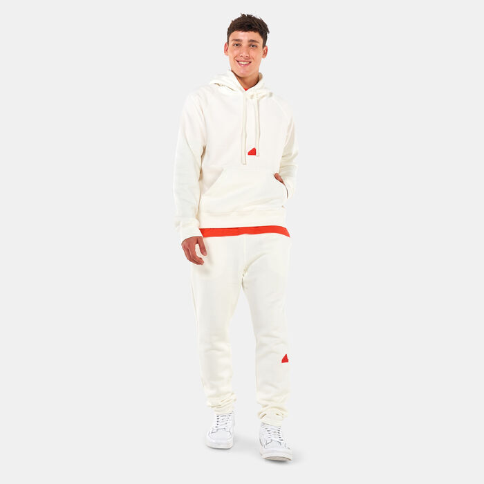 adidas Men's Fleece Hoodie White adidas Men's Fleece Hoodie White image number 2