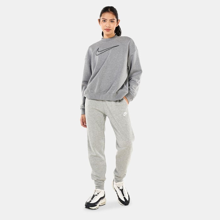 Nike Women’s Dri-FIT Get Fit Graphic Sweatshirt Grey Nike Women’s Dri-FIT Get Fit Graphic Sweatshirt Grey image number 2