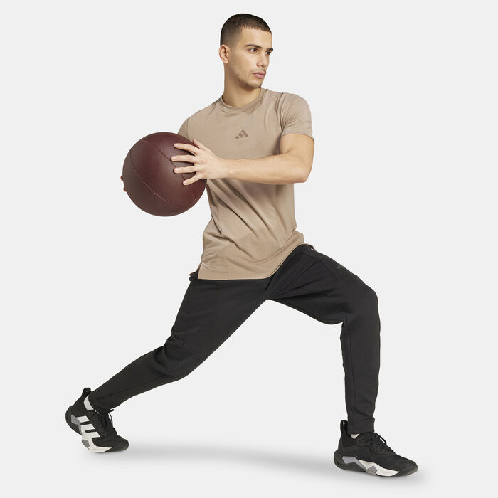 adidas Men's Designed For Training T-Shirt Brown adidas Men's Designed For Training T-Shirt Brown image number 2