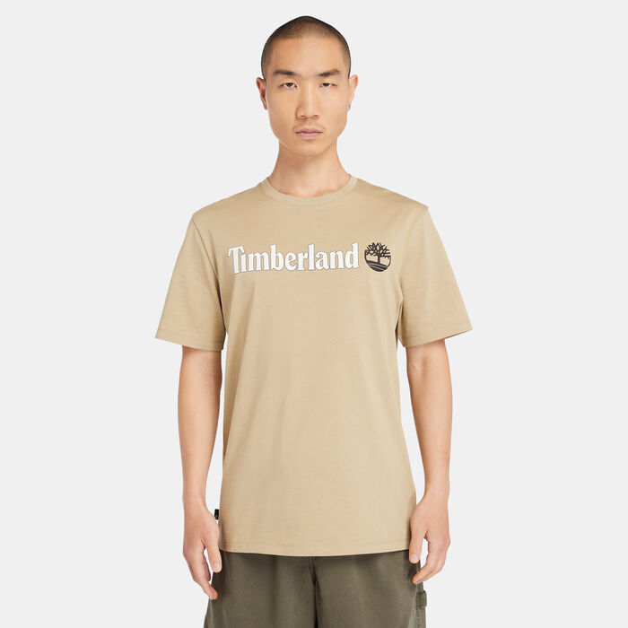 Timberland Men's Linear Logo T-Shirt Green image number 0