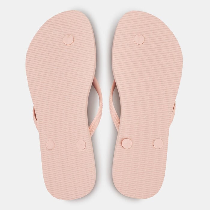 Havaianas Women's Slim Floral Flip Flops Pink Havaianas Women's Slim Floral Flip Flops Pink image number 1