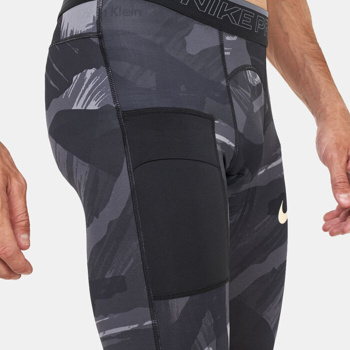 Nike Men’s Pro Dri-FIT Camo Tights Grey Nike Men’s Pro Dri-FIT Camo Tights Grey image number 3