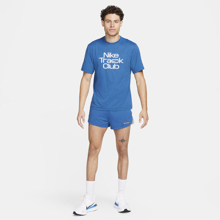Nike Men's Track Club Dri-FIT Running Shorts Blue Nike Men's Track Club Dri-FIT Running Shorts Blue image number 8