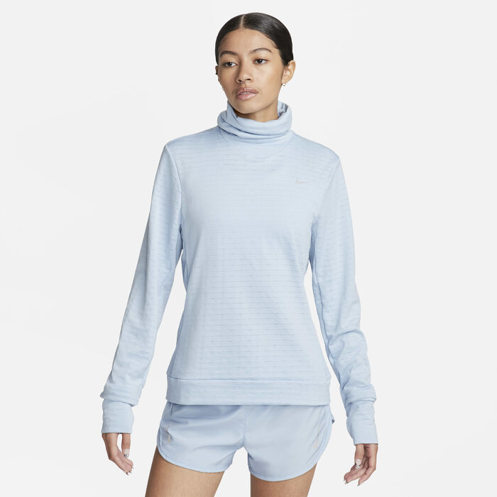 Nike Women's Therma-FIT Swift Element Running Top Blue Nike Women's Therma-FIT Swift Element Running Top Blue image number 0
