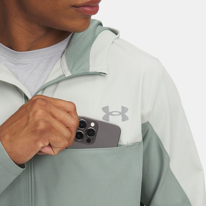 Under Armour Men's UA Vanish Woven Utility Jacket Green Under Armour Men's UA Vanish Woven Utility Jacket Green image number 2