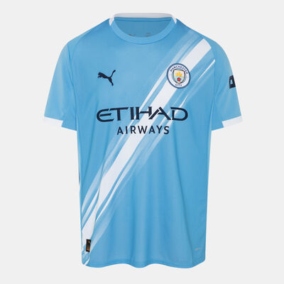 PUMA Men's Manchester City 25/26 Home Replica Football Jersey Blue
