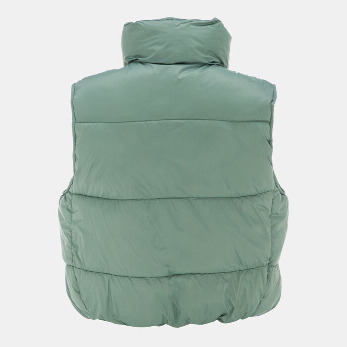 Sun and Sand Sports Women's Cropped Puffer Jacket Green Sun and Sand Sports Women's Cropped Puffer Jacket Green image number 1