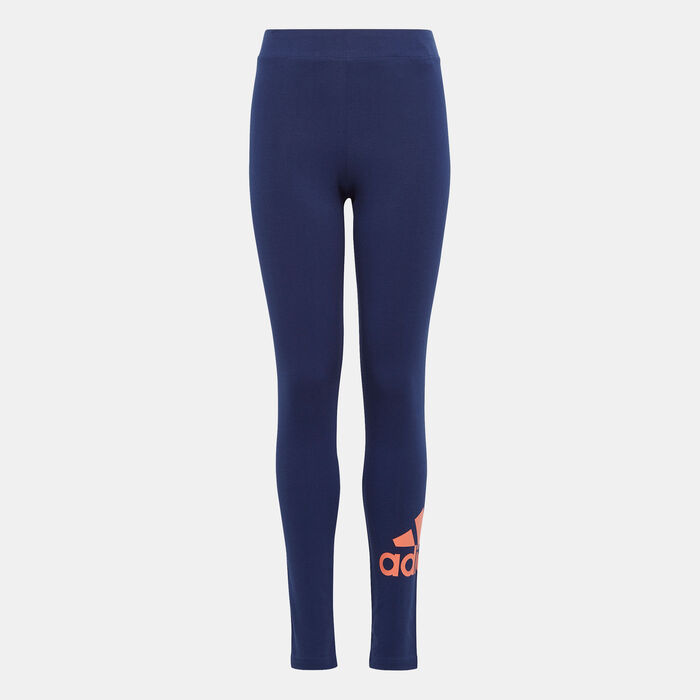 adidas Kids' Essentials Big Logo Leggings Blue adidas Kids' Essentials Big Logo Leggings Blue image number 0