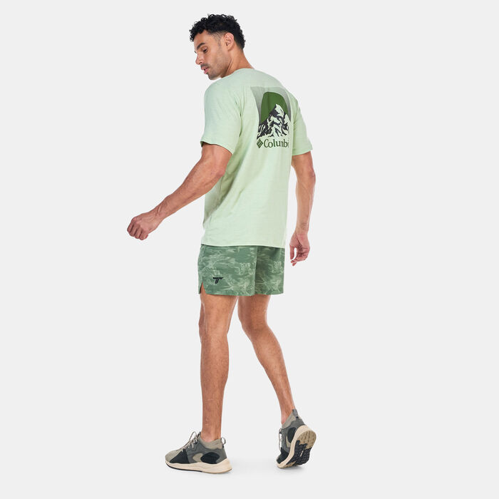 Columbia Men's Kwick Hike Graphic T-Shirt Green image number 2