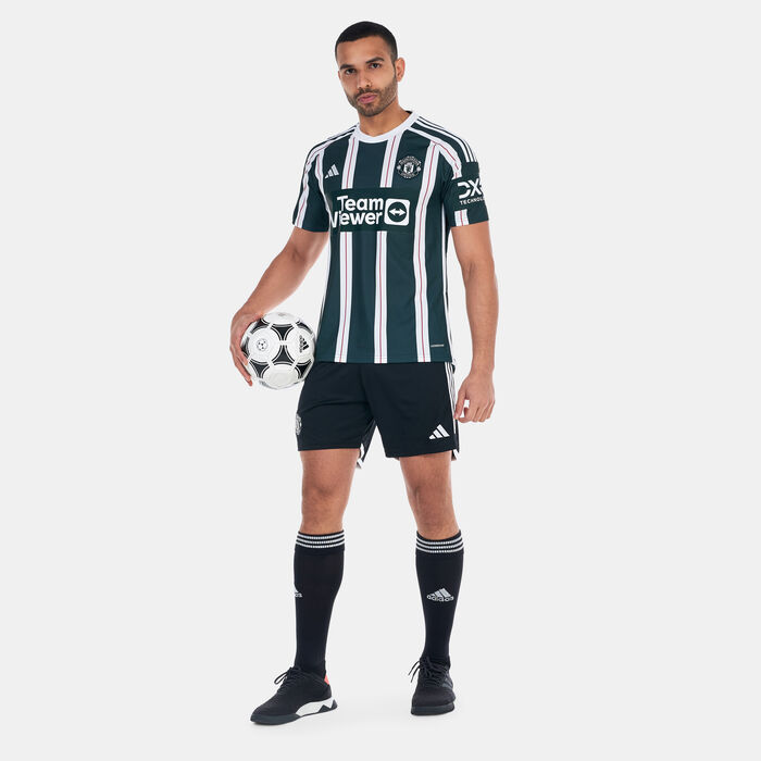 adidas Men's Manchester United Away Jersey - 2023/24 Green adidas Men's Manchester United Away Jersey - 2023/24 Green image number 2
