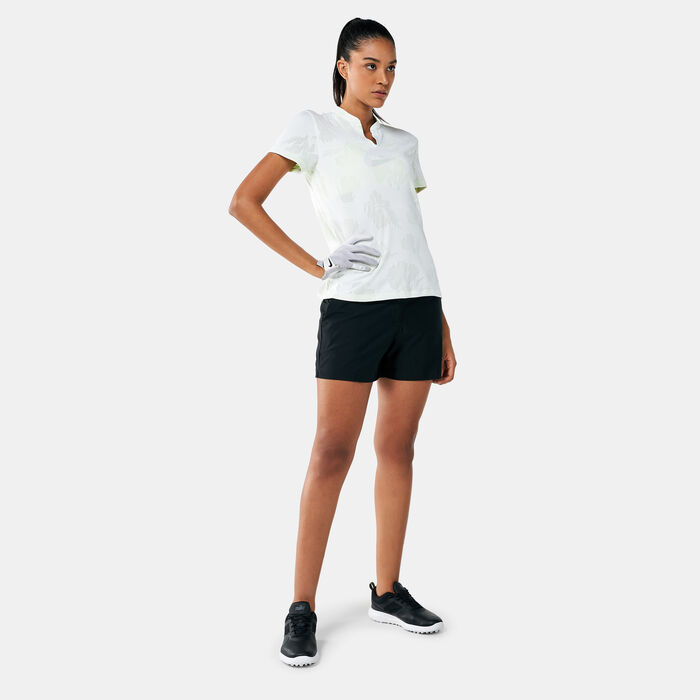 Nike Golf Women's Dri-FIT Victory Floral Polo Shirt White Nike Golf Women's Dri-FIT Victory Floral Polo Shirt White image number 2