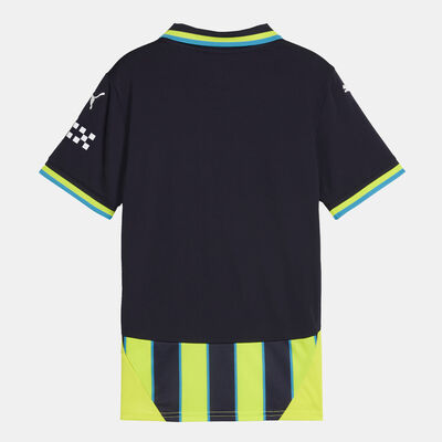 PUMA Kids' Manchester City 24/25 Away Replica Football Jersey White