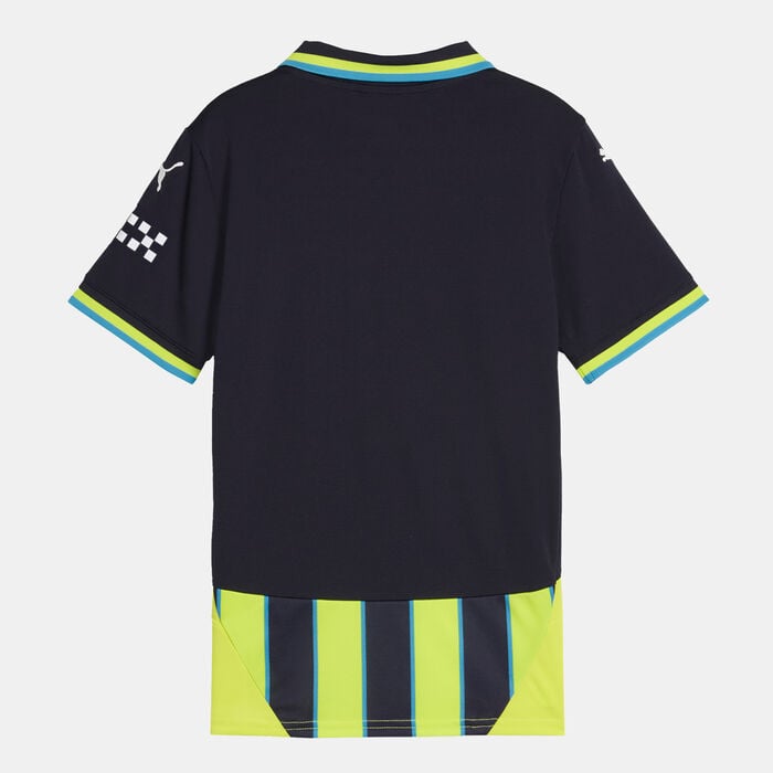 PUMA Kids' Manchester City 24/25 Away Replica Football Jersey White PUMA Kids' Manchester City 24/25 Away Replica Football Jersey White image number 1