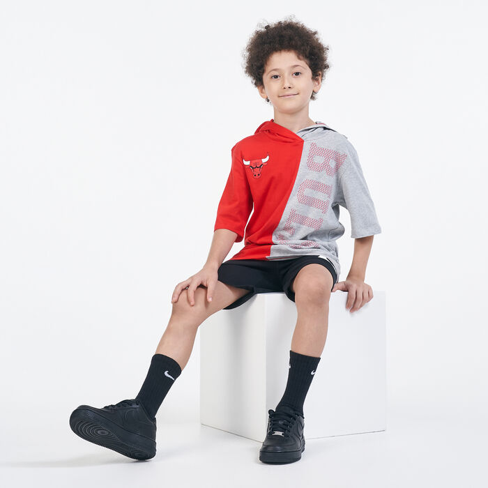 Nike Kids' NBA Los Angeles Lakers Hooded T-Shirt Red Nike Kids' NBA Los Angeles Lakers Hooded T-Shirt Red image number 2