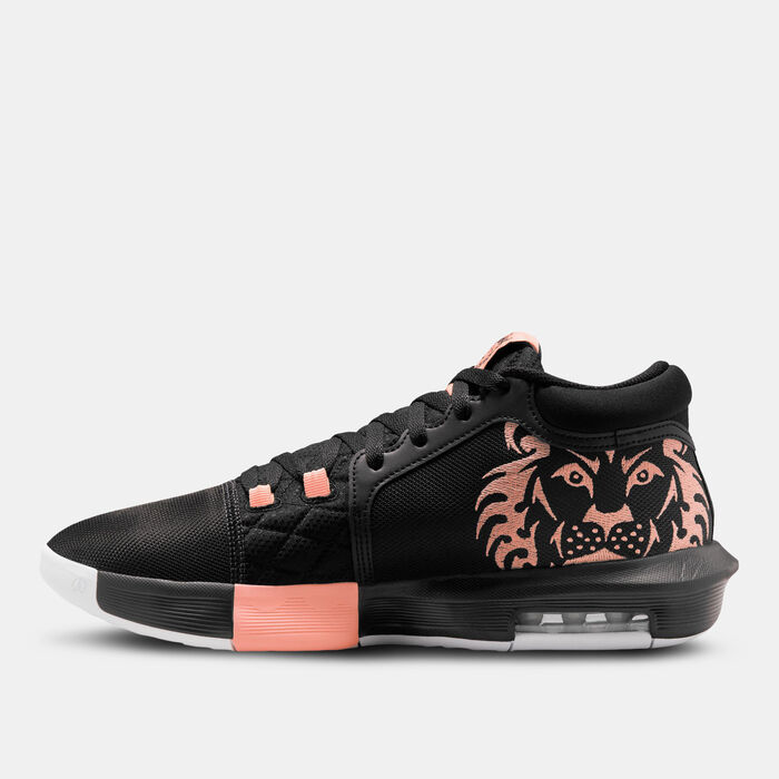 Nike Men's LeBron Witness VIII Basketball Shoes Black image number 2