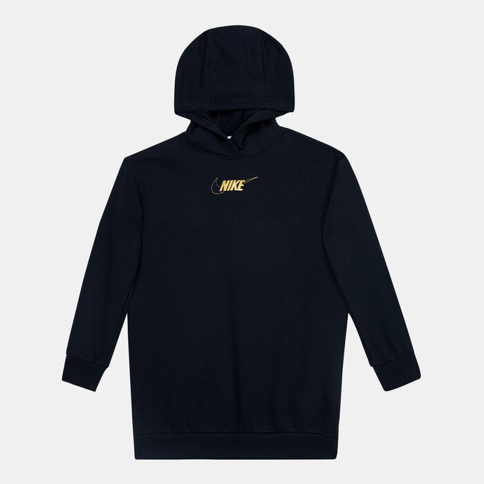 Nike Sportswear Club Fleece Hoodie Dress (Older Kids) Black image number 0