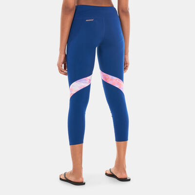 Speedo Women's Printed Leggings Blue Speedo Women's Printed Leggings Blue
