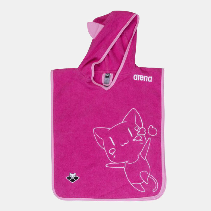 Arena Kids' Friends Poncho Swimming Towel Pink Arena Kids' Friends Poncho Swimming Towel Pink image number 0