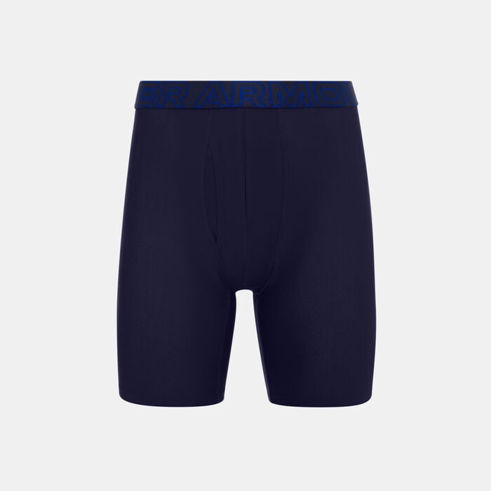 Under Armour Men's Performance Tech Mesh Boxerjock Boxers (3 Pack) Blue Under Armour Men's Performance Tech Mesh Boxerjock Boxers (3 Pack) Blue image number 0