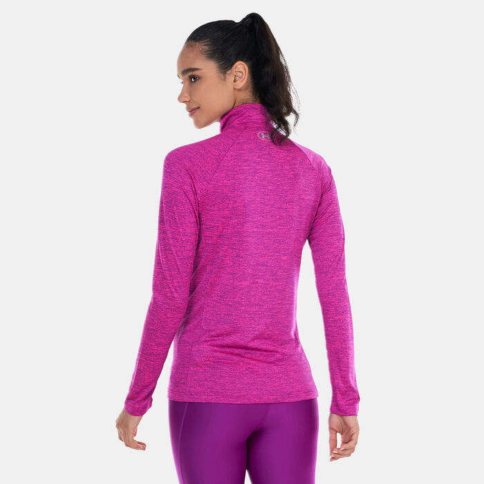 Under Armour Women's Tech™ ½ Zip Training Top Purple Under Armour Women's Tech™ ½ Zip Training Top Purple image number 1
