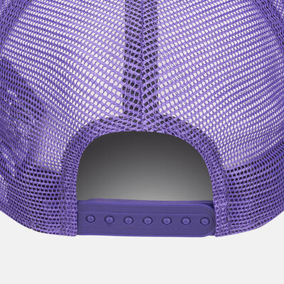 New Era Men's NBA Los Angeles Lakers Team Colour Trucker Cap Purple