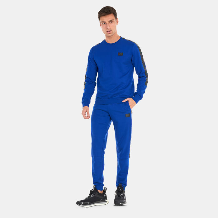 EA7 Emporio Armani Men's Train Logo Series Sweatshirt Blue EA7 Emporio Armani Men's Train Logo Series Sweatshirt Blue image number 2