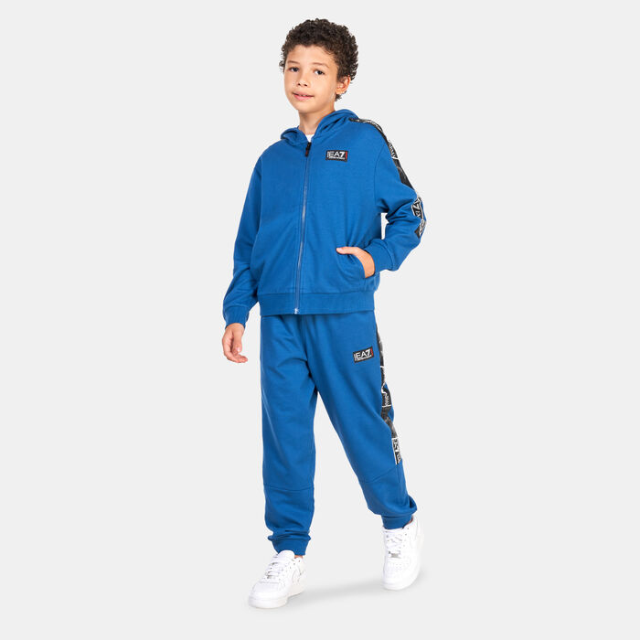 EA7 Emporio Armani Kids' Taper Joggers Blue EA7 Emporio Armani Kids' Taper Joggers Blue image number 2
