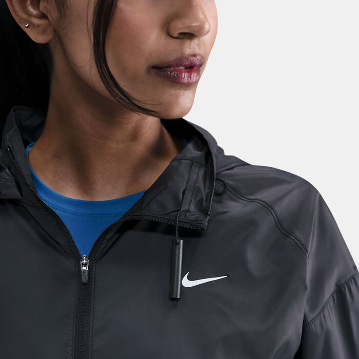 Nike Women's Tempo Repel Running Jacket Black Nike Women's Tempo Repel Running Jacket Black image number 6