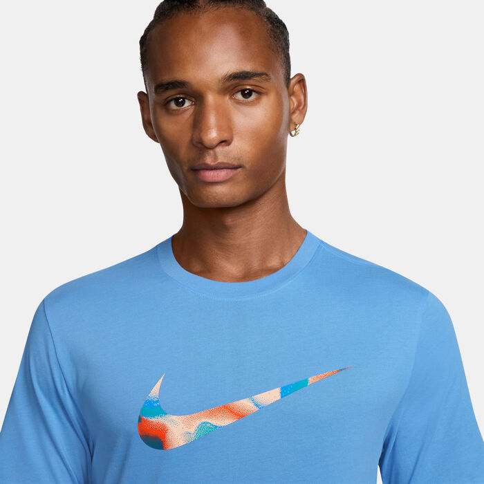 Nike Men's Dri-FIT Training T-Shirt Blue image number 2