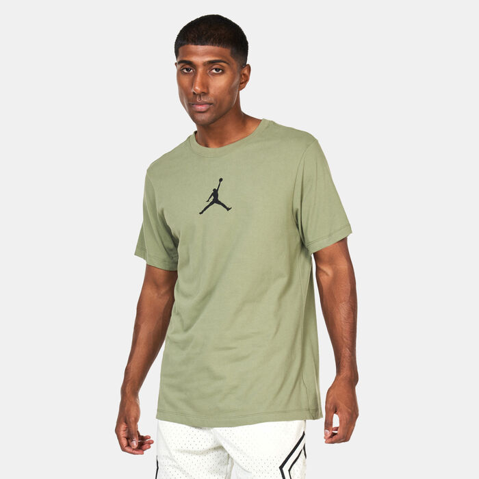 Buy Jordan Men's Dri-FIT Jumpman Basketball T-Shirt Green in KSA -SSS