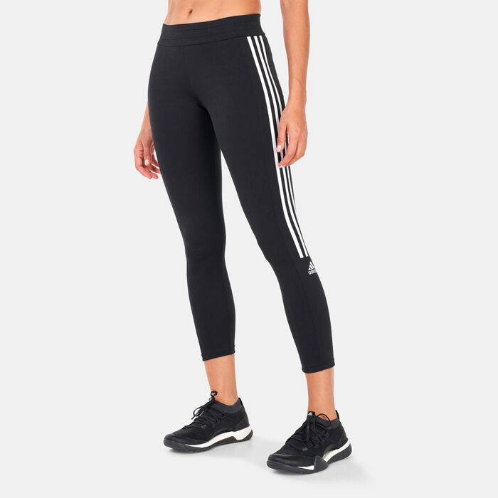 adidas Women's AEROREADY Designed to Move Cotton-Touch 7/8 Leggings Black adidas Women's AEROREADY Designed to Move Cotton-Touch 7/8 Leggings Black image number 0
