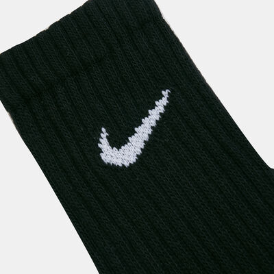 Nike Value Cotton Crew Socks (3 Pack) Black
