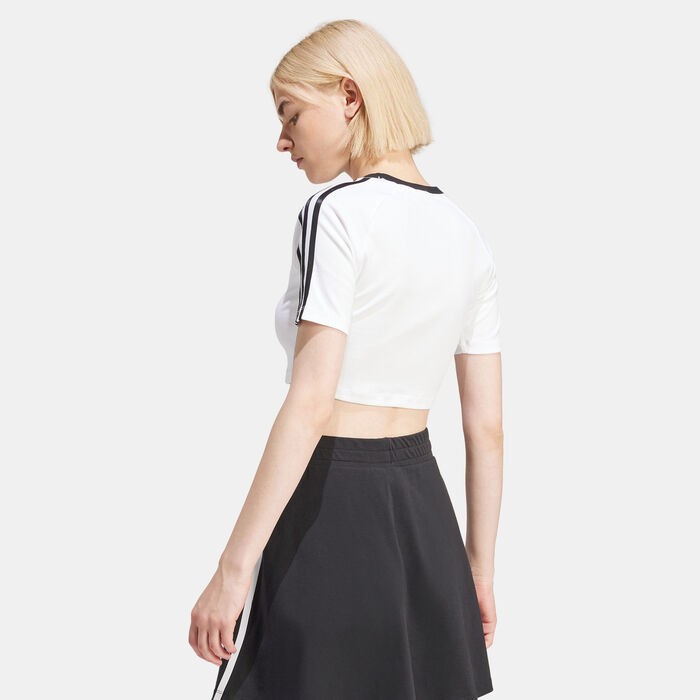 adidas Originals Women's 3-Stripes Baby T-Shirt White image number 1