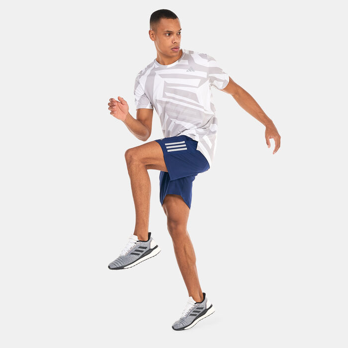 adidas Men's Own The Run Shorts Blue adidas Men's Own The Run Shorts Blue image number 2