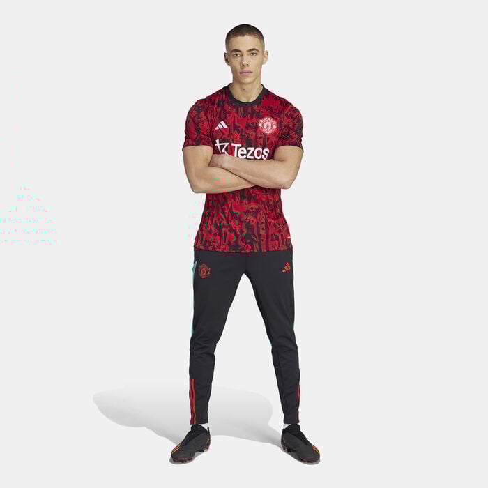 adidas Men's Manchester United Pre-Match Football Jersey Red adidas Men's Manchester United Pre-Match Football Jersey Red image number 2